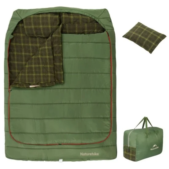 Naturehike Akino Double Sleeping Bag - Green (220*160)
